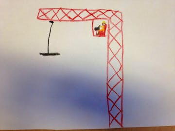 Lapsen piirros nostokurjesta