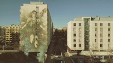 Itä-Pasilan talojen julkisivuja