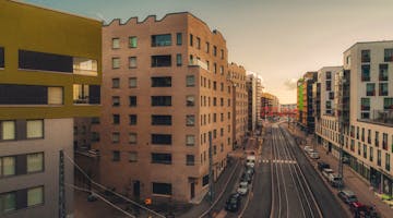 Uusia kerrostaloja Helsingin Jätkäsaaressa