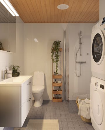 Kesä-teeman kylpyhuone