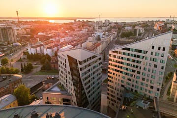Ilmakuvaa Tampereen Kannen alueesta