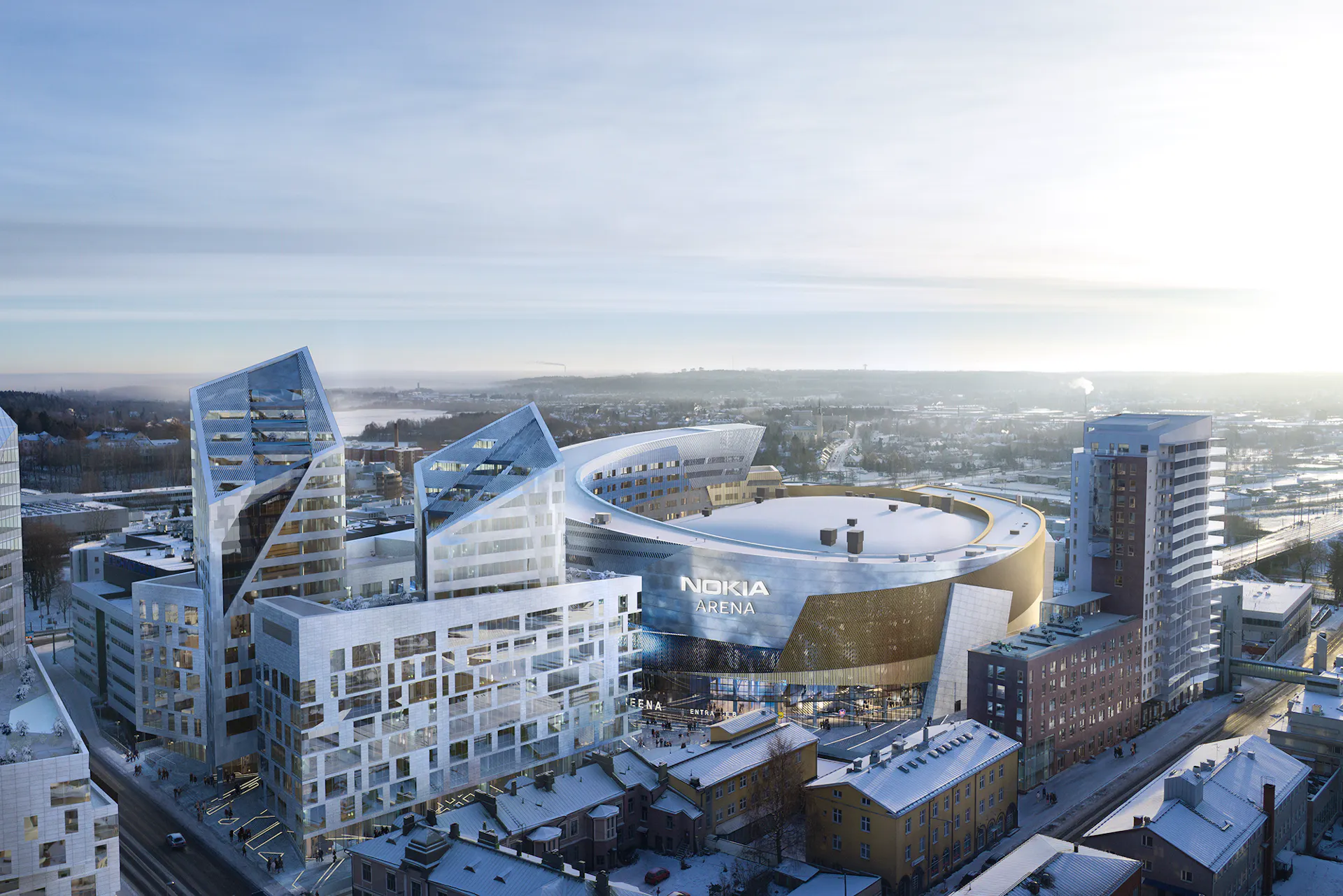 Nokia Arenan havainnekuva ilmasta