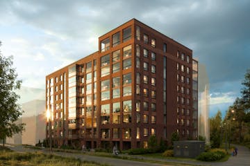 Luhtavehka ulkokuva iltavalaistuksessa