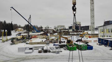 Kuva Nissnikun työmaalta / viikko 5