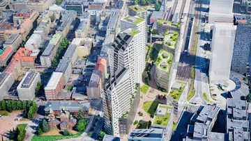 Tampereen Pohjoiskannen ilmakuva
