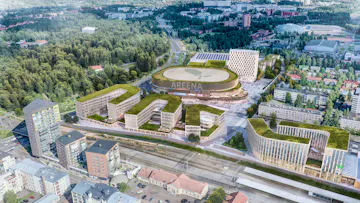 Oulun elämysareenan ilmakuva