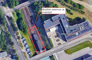 Muottien asennus- ja nostotyöt