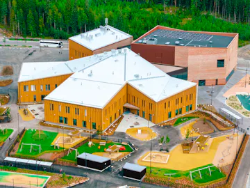 Lamminrahka julkisivu lohkoineen